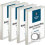 Business Source Round-ring View Binder - 1/2" Binder Capacity - Letter - 8 1/2" x 11" Sheet Size - 125 Sheet Capacity - Fastener(s): Round Ring - (BSN09951BD)