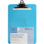 Business Source Spring Clip Plastic Clipboard - 8 1/2" x 11" Sheet Size - Spring Clip - Plastic - Blue - (BSN01863BX)