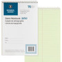 Business Source Steno Notebook - 70 Sheets - Wire Bound - Gregg Ruled Margin - 15 lb Basis Weight - 6" x 9" Sheet Size - (BSN26741)