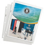 Business Source Poly Sheet Protectors - 11" Height x 9" Width - For Letter 8 1/2" x 11" Sheet - 3 x Holes - Ring Binder - Top Loading