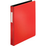 Business Source Slanted D-ring Binders - 1" Binder Capacity - 3 Ring(s) - Fastener(s): D-Ring - Pocket(s): 2, Internal - Chipboard, Polypropylene - (BSN33108)