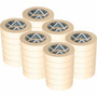 Business Source Utility-purpose Masking Tape - 60 yd Length x 1" Width - 3" Core - Tan - Crepe Paper Backing - Pressure Sensitive