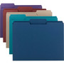 Smead Colored File Folders, 1/3-Cut Tabs: Assorted, Letter Size, 0.75" Expansion, Assorted: Gray/Maroon/Navy/Purple/Teal, 100/Box