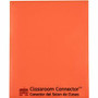 C-Line Classroom Connector Letter Report Cover - 8 1/2" x 11" - 2 Internal Pocket(s) - Orange