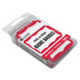 C-Line Self-adhesive Color Border Name Badges - 3 1/2" Width x 2 1/4" Length - Removable Adhesive - Rectangle - Red - Self-adhesive
