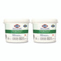 Clorox Healthcare Hydrogen Peroxide Cleaner Disinfectant Wipes, 12 x 11, Unscented, White, 185/Bucket, 2 Buckets/Carton