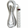 Compucessory 6-Outlet Power Strips - 6 - 15 ft Cord - 104 J Surge Energy - 15 A Current - 125 V AC Voltage