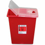 Covidien Kendall Sharps Containers with Hinged Lid - 8 gal Capacity - 17.5" Height x 15.5" Width x 11" Depth - Red