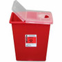 Covidien Kendall Sharps Containers with Hinged Lid - 8 gal Capacity - 17.5" Height x 15.5" Width x 11" Depth - Red