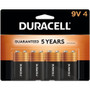 Duracell 9-Volt Coppertop Alkaline Batteries, 4-Packs - For Multipurpose - 9V - 4/Pack