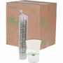 Eco-Products 16 oz GreenStripe Cold Cups - 16 fl oz - Clear, Green - Polylactic Acid (PLA) - Cold Drink - 50/Pack