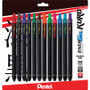 EnerGel Kuro Liquid Gel Retractable Pens - 0.7 mm Pen Point - Retractable - Assorted Ink - Liquid Gel Ink - Rubberized Barrel