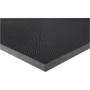 Genuine Joe Brush Tip Scraper Mat - Indoor, Outdoor - 60" Length x 36" Width x 0.400" Thickness - Rectangular - Rubber - Black