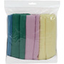 Genuine Joe Color-coded Microfiber Cleaning Cloths - 16" Width x 16" Length - Assorted - MicroFiber - 4/Pack