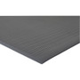 Genuine Joe Air Step Anti-Fatigue Mat - Warehouse, Indoor - 60 ft Length x 36" Width x 0.375" Thickness - Vinyl, Vinyl Foam - Black