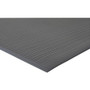Genuine Joe Air Step Anti-Fatigue Mat - Warehouse, Indoor - 60 ft Length x 36" Width x 0.375" Thickness - Vinyl, Vinyl Foam - Black