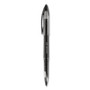 uniball AIR Porous Gel Pen, Stick, Medium 0.7 mm, Black Ink, Black Barrel, 3/Pack