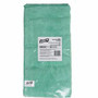 Genuine Joe General Purpose Microfiber Cloth - For General Purpose - 16" Length x 16" Width - Recommended For: Dust Remover, Dirt Remover - Green - 12/Bag
