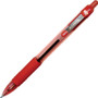 Zebra Z-Grip Retractable Ballpoint Pens - 1 mm Medium Pen Point - Retractable - Red Ink - Clear, Red Barrel