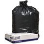 Genuine Joe Low Density Black Can Liners - 56 gal Capacity - 47" Length x 43" Width x 1.20 mil (30 Micron) Thickness - Low Density - Black - Can