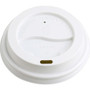 Genuine Joe Raised Siphole Hot Cup Lids - Round - White - 50/Pack
