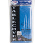Tablemate Table Set Rectangular Table Cover, Heavyweight Plastic, 54" x 108", Blue, 6/Pack