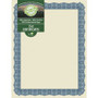Geographics Tree Free Certificate - 8.5" Width - Multicolor with Blue Border - Sugarcane