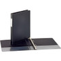 Business Source Round Ring Binder,w/Label Holder,1" Cap.,11"x8-1/2",BK (BSN28559) View Product Image