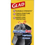 Glad ForceFlexPlus Drawstring Large Trash Bags - Large Size - 30 gal Capacity - 32.01" Length x 30" Width x 0.90 mil (23 Micron) Thickness - Drawstring Closure - Black - (CLO78997CT)