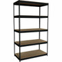 Lorell Fortress Riveted Shelving - 5 Compartment(s) - 5 Shelf(ves) - 84" Height x 48" Width x 24" Depth - Heavy Duty, Rust Resistant - 28% Recycled