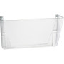 Officemate Mountable Wall File - 7" Height x 13" Width x 4.12" Depth - Clear - Plastic - (OIC21434)