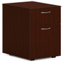 HON Mod HLPLPMBF Pedestal - 20" Height x 15" Width x 20" Depth - 2 x Box, File Drawer(s) - Finish: Traditional Mahogany