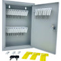 Huron Slotted Heavy-duty Key Cabinet - Keyhole Slot, Heavy Duty, Durable, Locking System - Gray