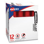 Avery MARKS A LOT Extra-Large Desk-Style Permanent Marker, Extra-Broad Chisel Tip, Red (24147) View Product Image