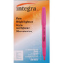Integra Pen Style Fluorescent Highlighters - Chisel Marker Point - Fluorescent Pink Ink