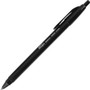 Integra Triangular Barrel Retractable Ballpnt Pens - Medium Pen Point - Retractable - Black Ink - Black Plastic Barrel