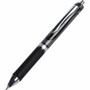 Integra Retractable Gel Ink Pen - 0.7 mm Medium Pen Point - Retractable - Black Ink - Gel-based - Black Barrel
