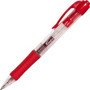 Integra Retractable 0.5mm Gel Pens - 0.5 mm Fine Pen Point - Retractable - Red Ink - Red Barrel - Metal Tip