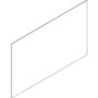 Lorell Adaptable Panel Divider - 24" Width x 2" Height x 37" Depth - Aluminum, Acrylic - Frosted