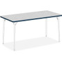 Lorell Classroom Activity Tabletop - Gray Nebula, High Pressure Laminate (HPL) Rectangle Top - 60" Table Top Width x 30" Table Top Depth x 1.13" Table Top Thickness - Classroom