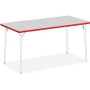 Lorell Classroom Activity Tabletop - Gray Nebula, High Pressure Laminate (HPL) Rectangle Top - 60" Table Top Width x 30" Table Top Depth x 1.13" Table Top Thickness - Classroom - Assembly Required
