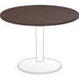 Lorell Essentials Conference Tabletop - Espresso Round Top - Contemporary Style - 1" Table Top Thickness x 42" Table Top Diameter - Assembly Required