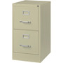 Lorell Fortress Series 22" Commercial-Grade Vertical File Cabinet - 15" Width x 22" Depth x 28.4" Height - 2 x Drawer(s) for File - Letter - Lockable, Ball-bearing Suspension - Putty