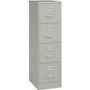 Lorell Fortress Series 22" Commercial-Grade Vertical File Cabinet - 15" Width x 22" Depth x 52" Height - 4 x Drawer(s) for File - Letter - Lockable, Ball-bearing Suspension - Light Gray