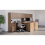 Lorell Essentials Series Walnut 4-Door Hutch (LLR69976) View Product Image