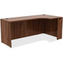 Lorell Essentials Series Right Corner Credenza - 29.5" Height x 72" Width x 36" Depth - Material: Metal - Finish: Walnut, Laminate
