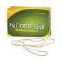 Alliance Pale Crepe Gold Rubber Bands, Size 117B, 0.06" Gauge, Golden Crepe, 1 lb Box, 300/Box