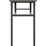Lorell Folding Training Table - Melamine Top - 60" Table Top Width x 18" Table Top Depth x 1" Table Top Thickness - 30" Height - Assembly Required - Gray