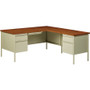 Lorell Fortress Series 48" Right Single-Pedestal Desk (LLR66908) View Product Image