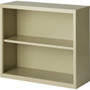 Lorell Fortress Series Bookcase - 34.5" Width x 13" Depth x 30" Height - 2 x Shelf(ves) - Putty - Powder Coated - Steel
